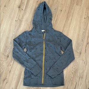 Appaman Charcoal Hoodie with Bear Pattern